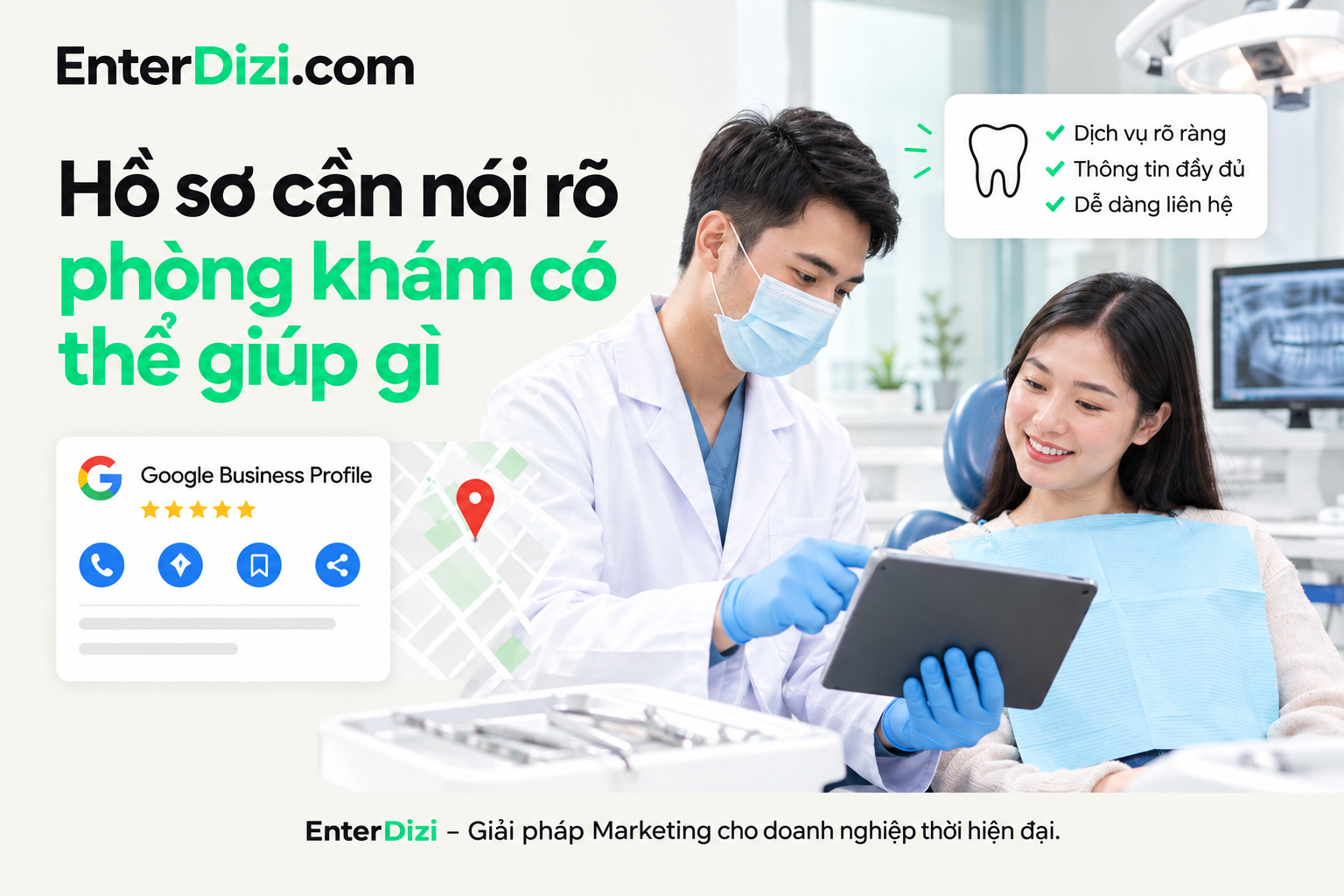 Lớp thứ hai: hồ sơ cần nói rõ phòng khám có thể giúp gì