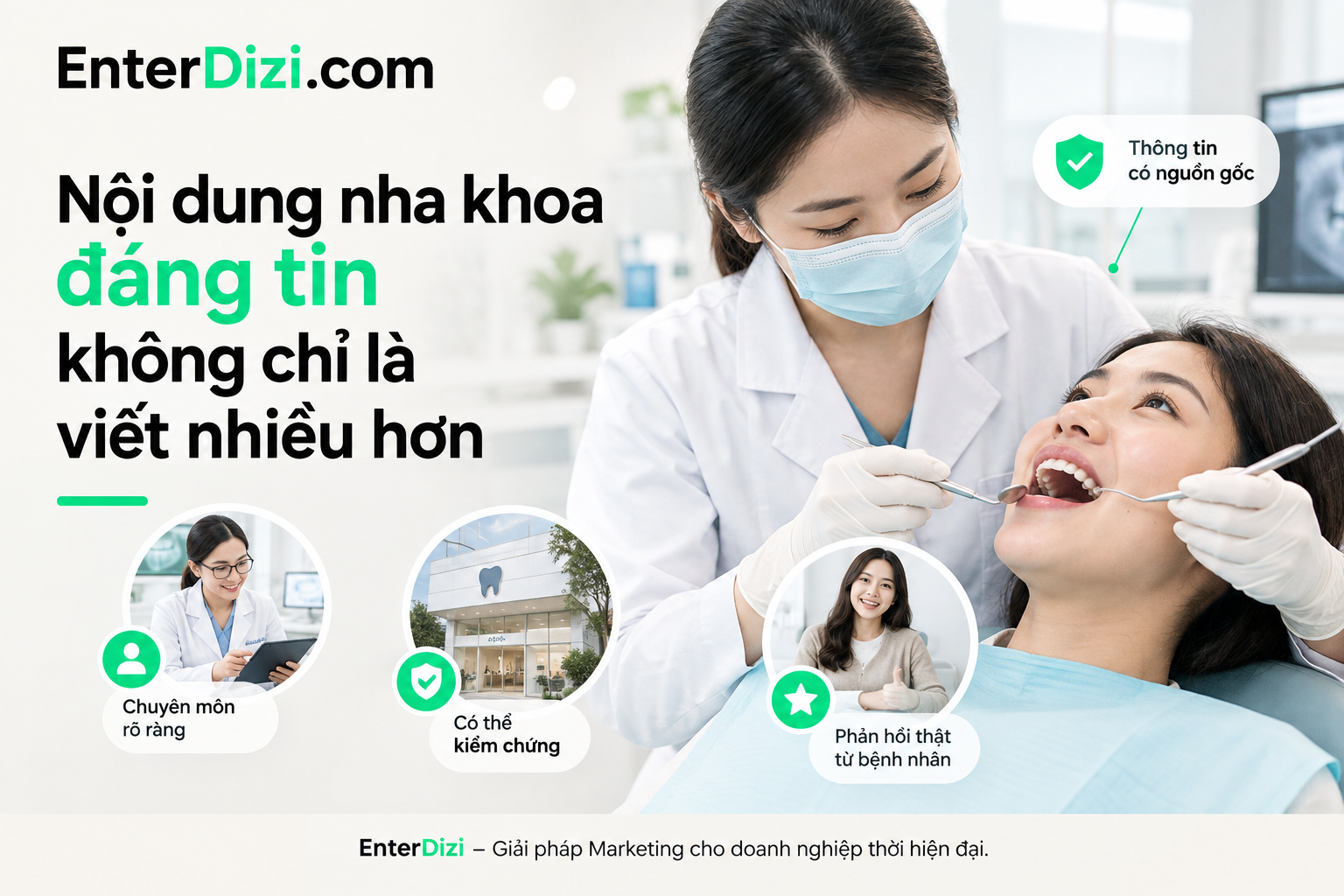 Một bài viết nha khoa đáng tin không bắt đầu từ việc chèn thêm từ khóa