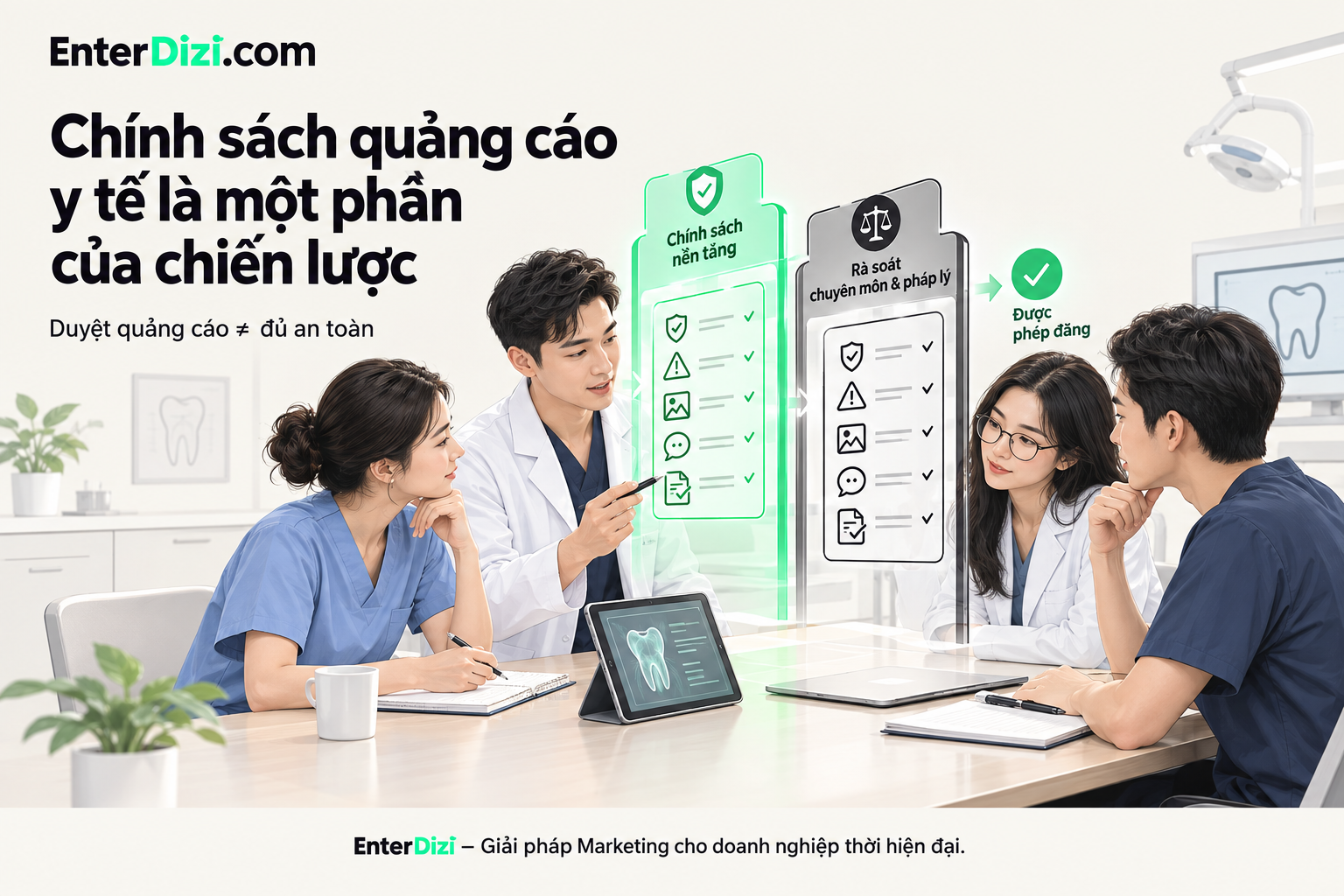 Chính sách quảng cáo y tế là một phần của chiến lược