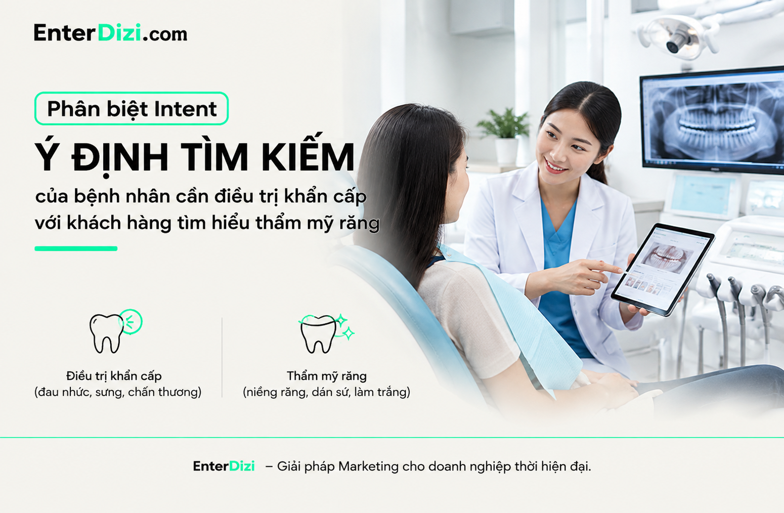 Ý định tìm kiếm nha khoa khẩn cấp: 2 kiểu nhu cầu không nên gom chung
