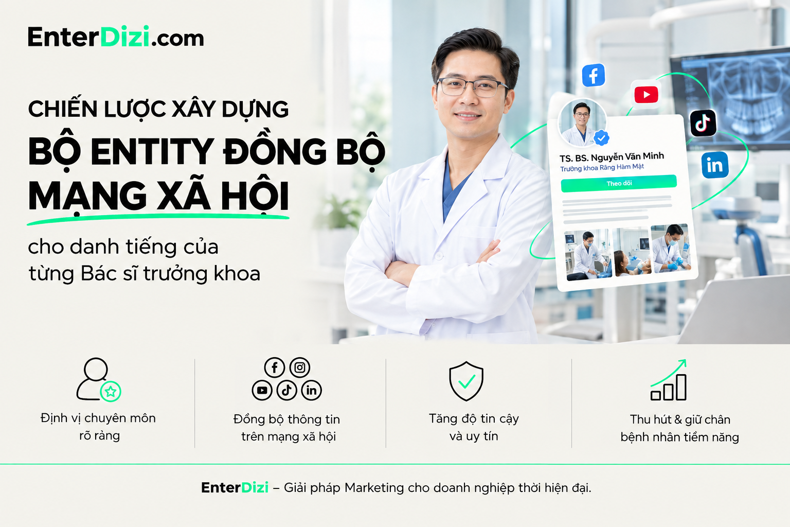 Entity bác sĩ nha khoa và bài toán danh tiếng bác sĩ trưởng khoa | EnterDizi