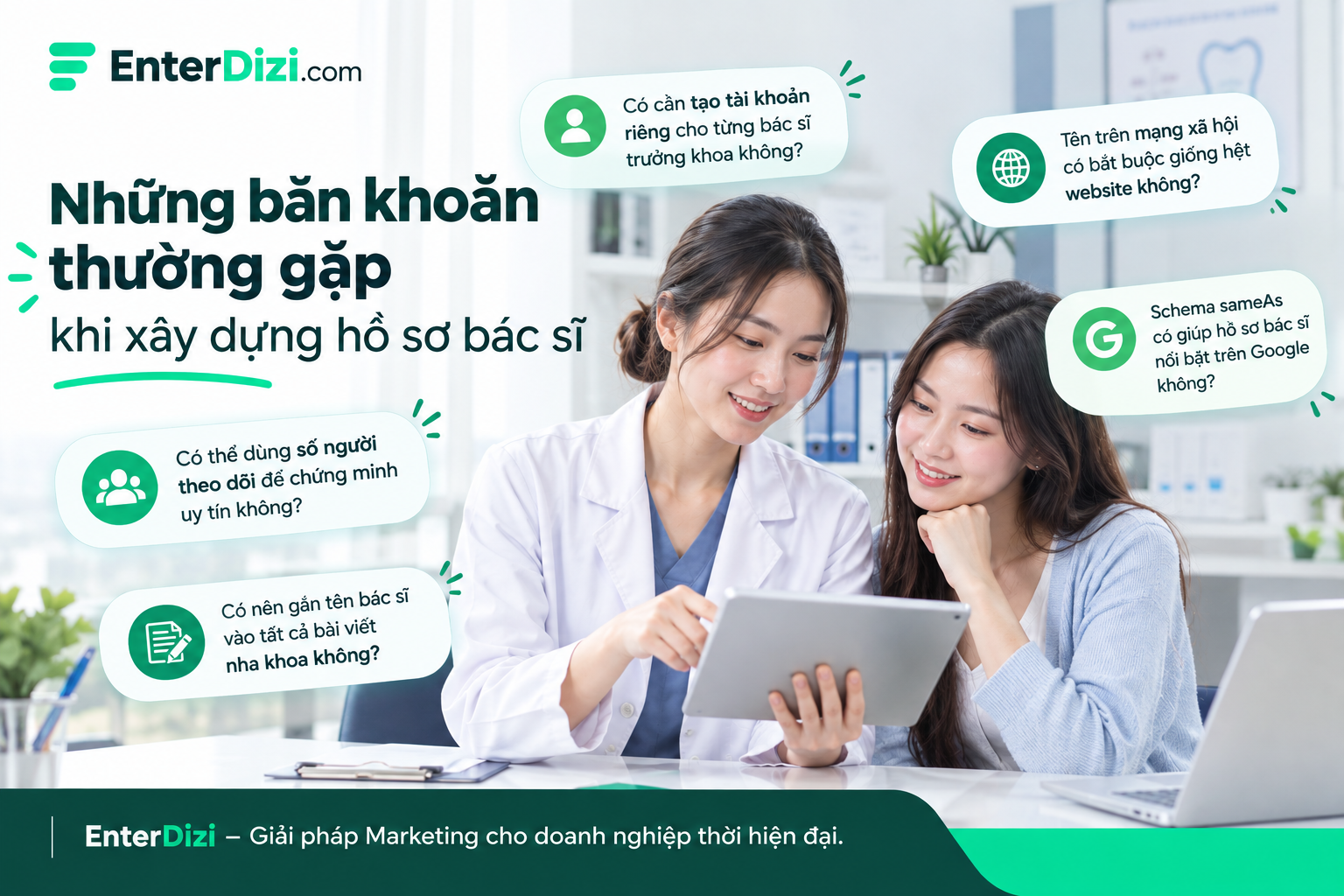 Những băn khoăn thường gặp khi xây dựng hồ sơ bác sĩ