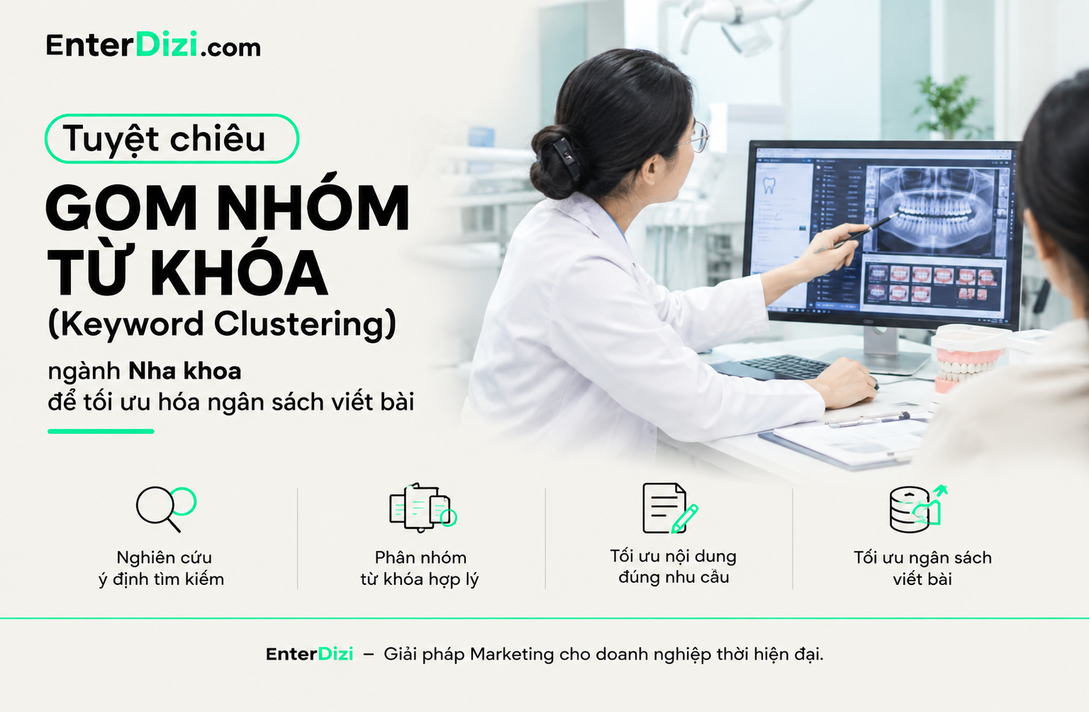 Gom nhóm từ khóa ngành nha khoa: Từ danh sách rời rạc đến kế hoạch nội dung tiết kiệm ngân sách