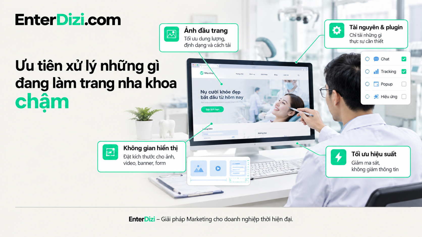 Ưu tiên xử lý những gì đang làm trang nha khoa chậm