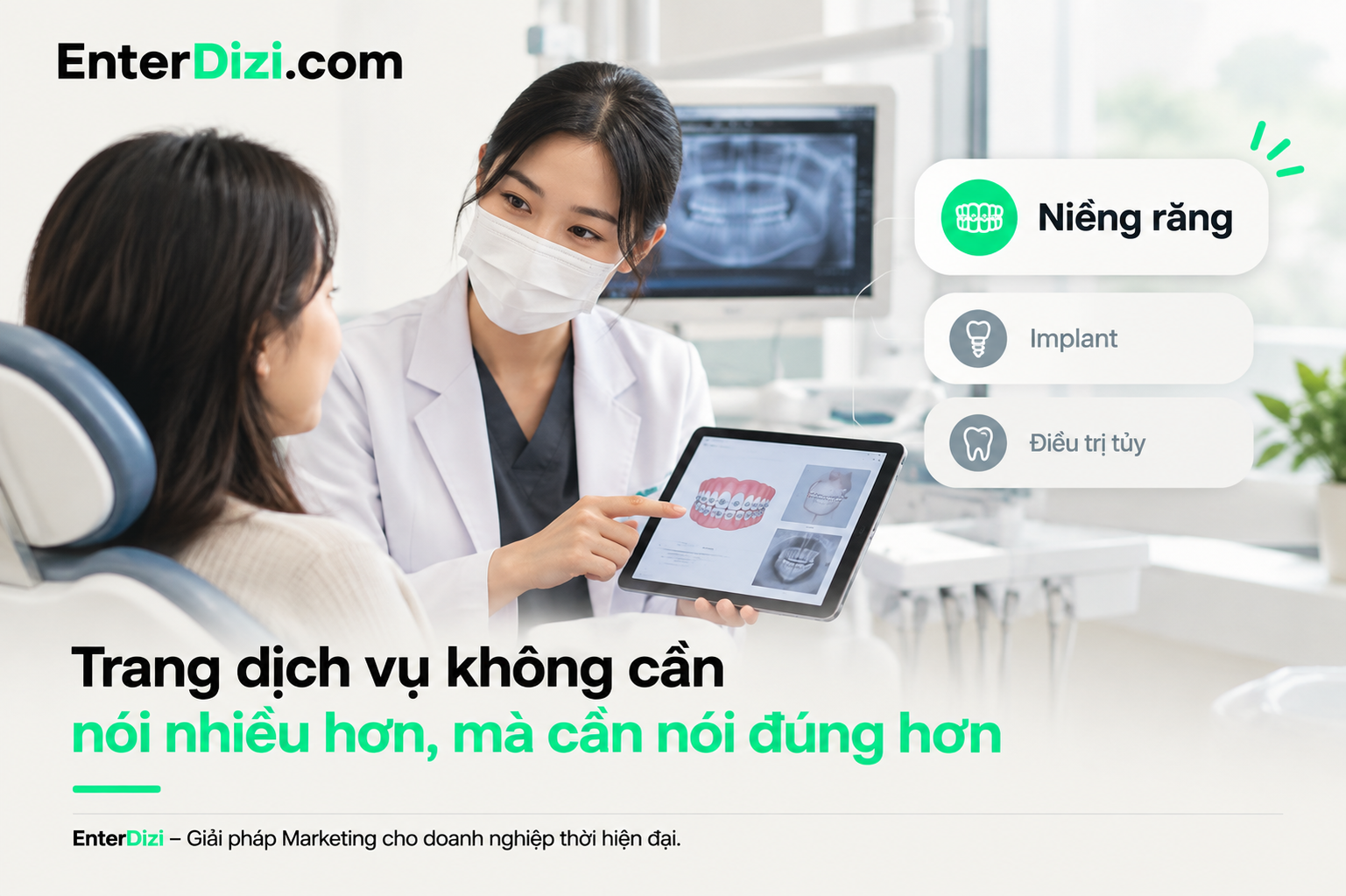 Trang dịch vụ không cần nói nhiều hơn, mà cần nói đúng hơn