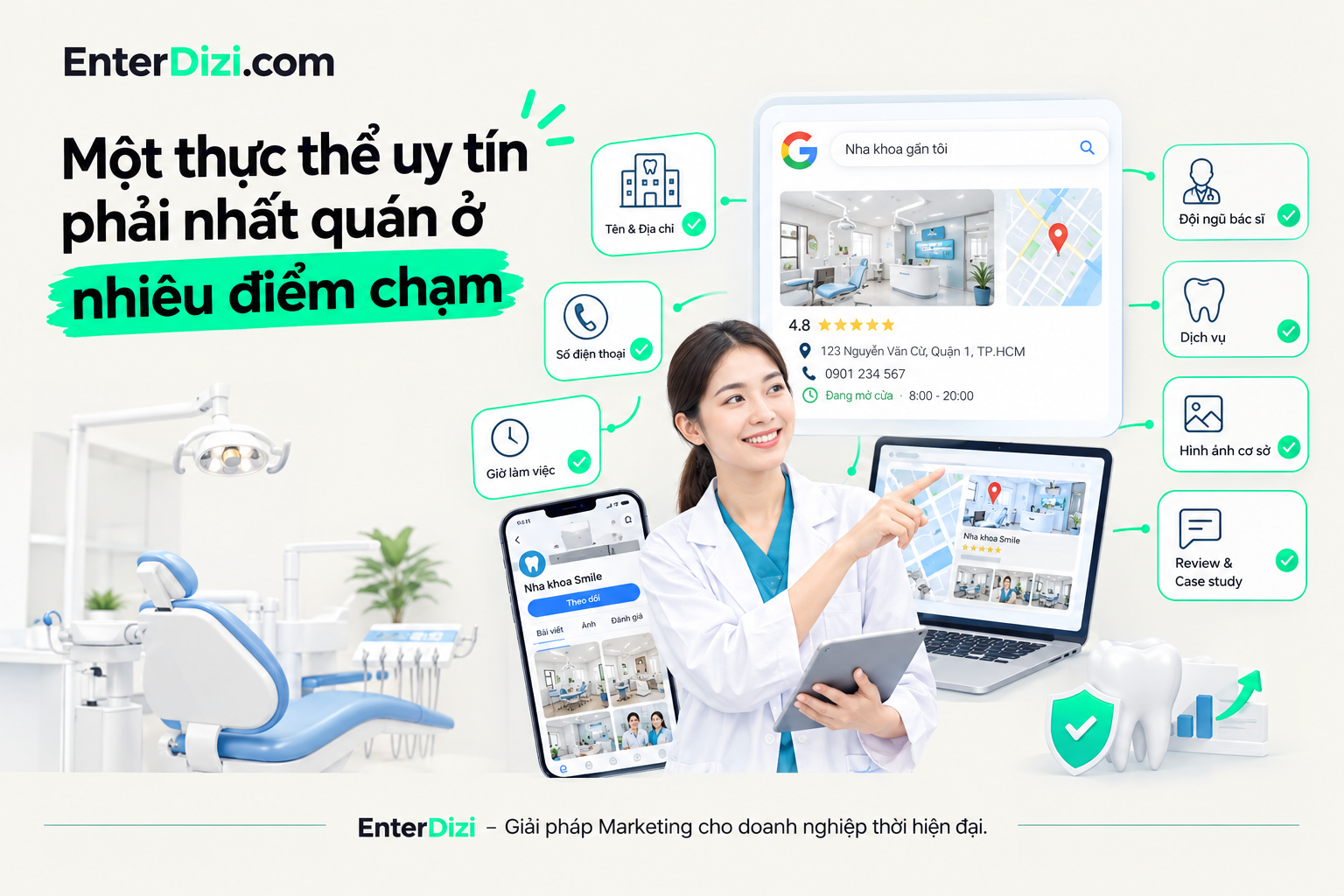 Một thực thể uy tín phải nhất quán ở nhiều điểm chạm