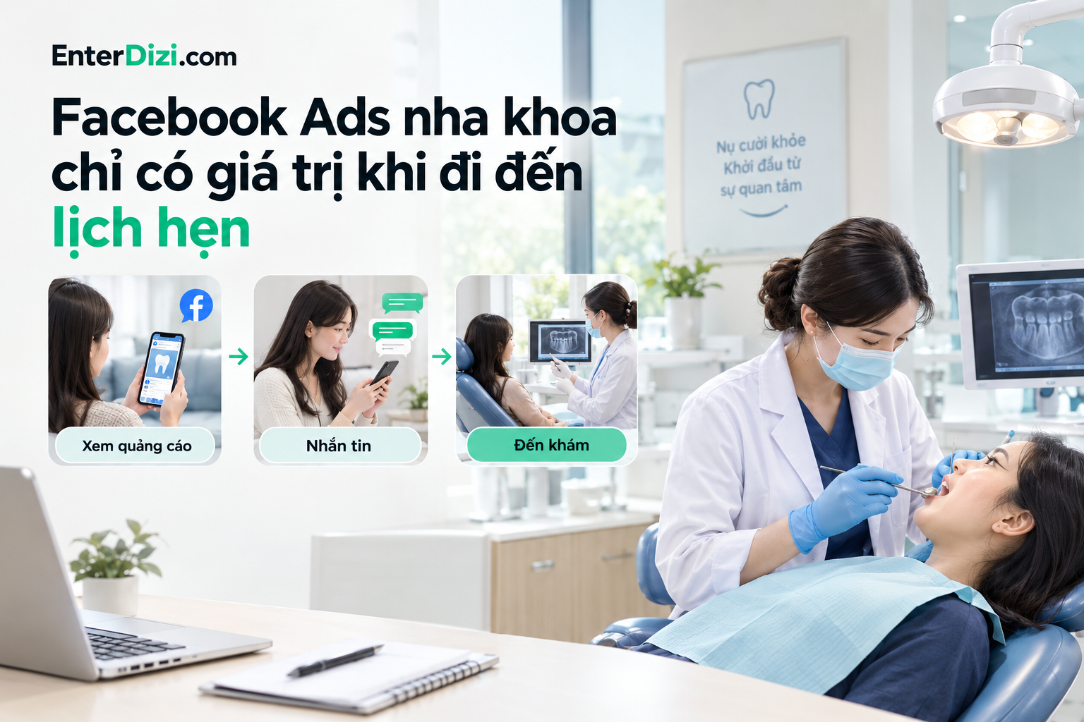 Facebook Ads nha khoa chỉ có giá trị khi đi đến lịch hẹn