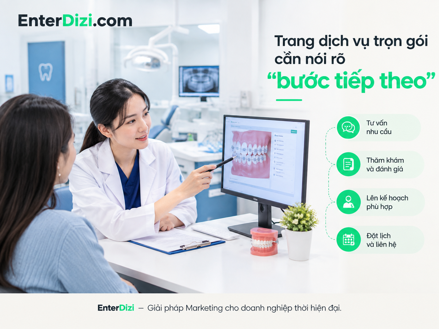 Trang dịch vụ trọn gói cần nói rõ “bước tiếp theo”