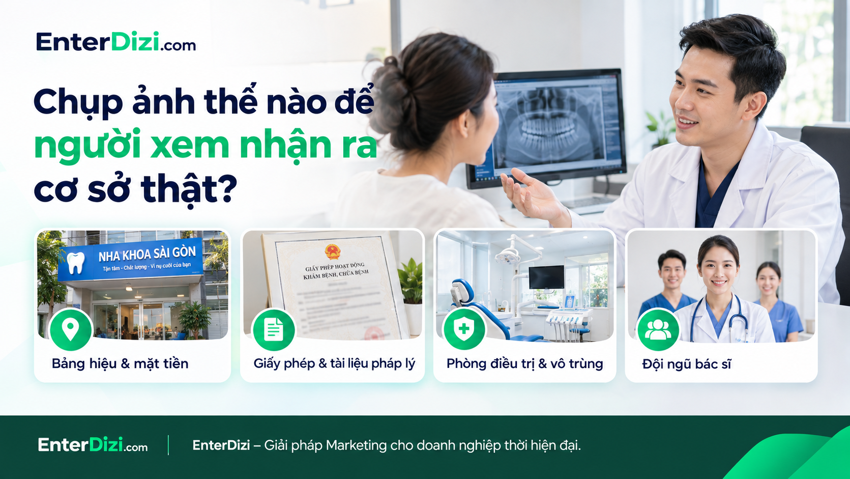 Chụp ảnh thế nào để người xem nhận ra cơ sở thật?