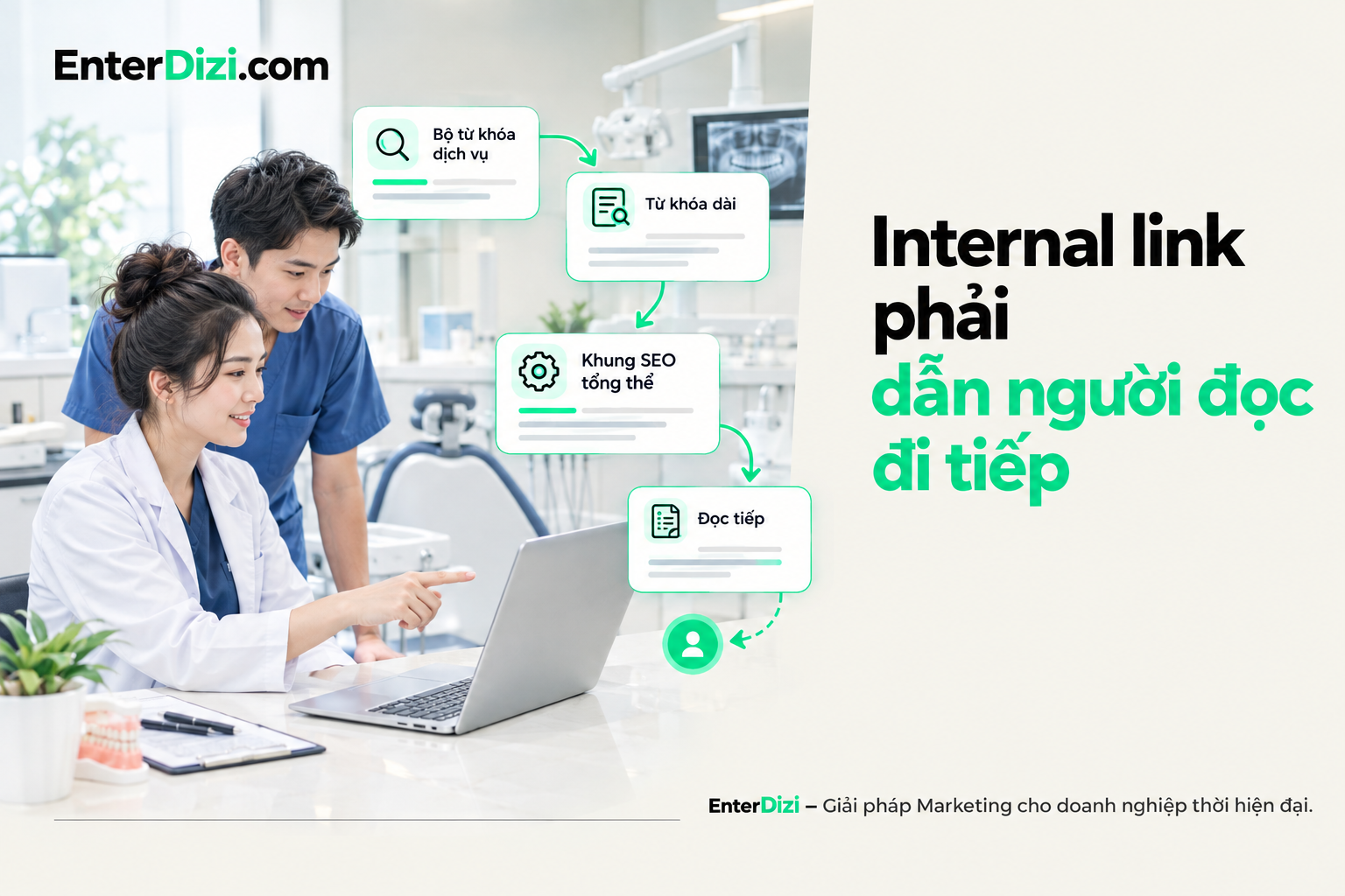 Internal link phải dẫn người đọc đi tiếp