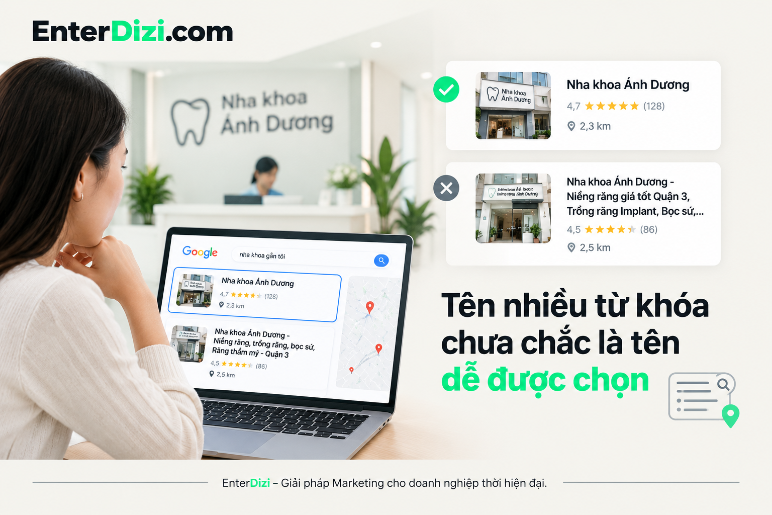 Tên nhiều từ khóa chưa chắc là tên dễ được chọn