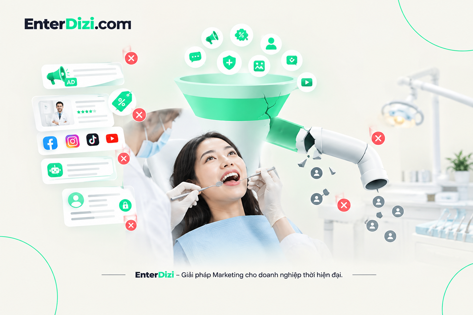Những cách làm dễ khiến phễu bị đứt