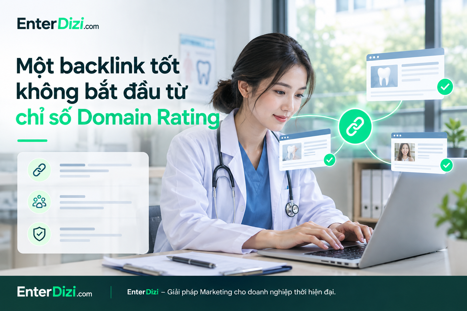 Một backlink tốt không bắt đầu từ chỉ số Domain Rating