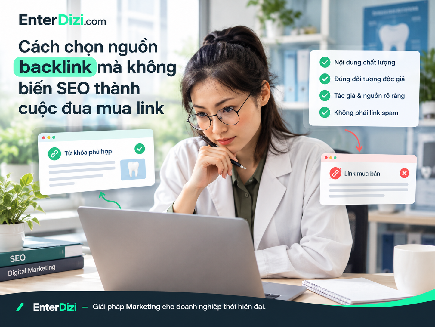 Cách chọn nguồn backlink mà không biến SEO thành cuộc đua mua link