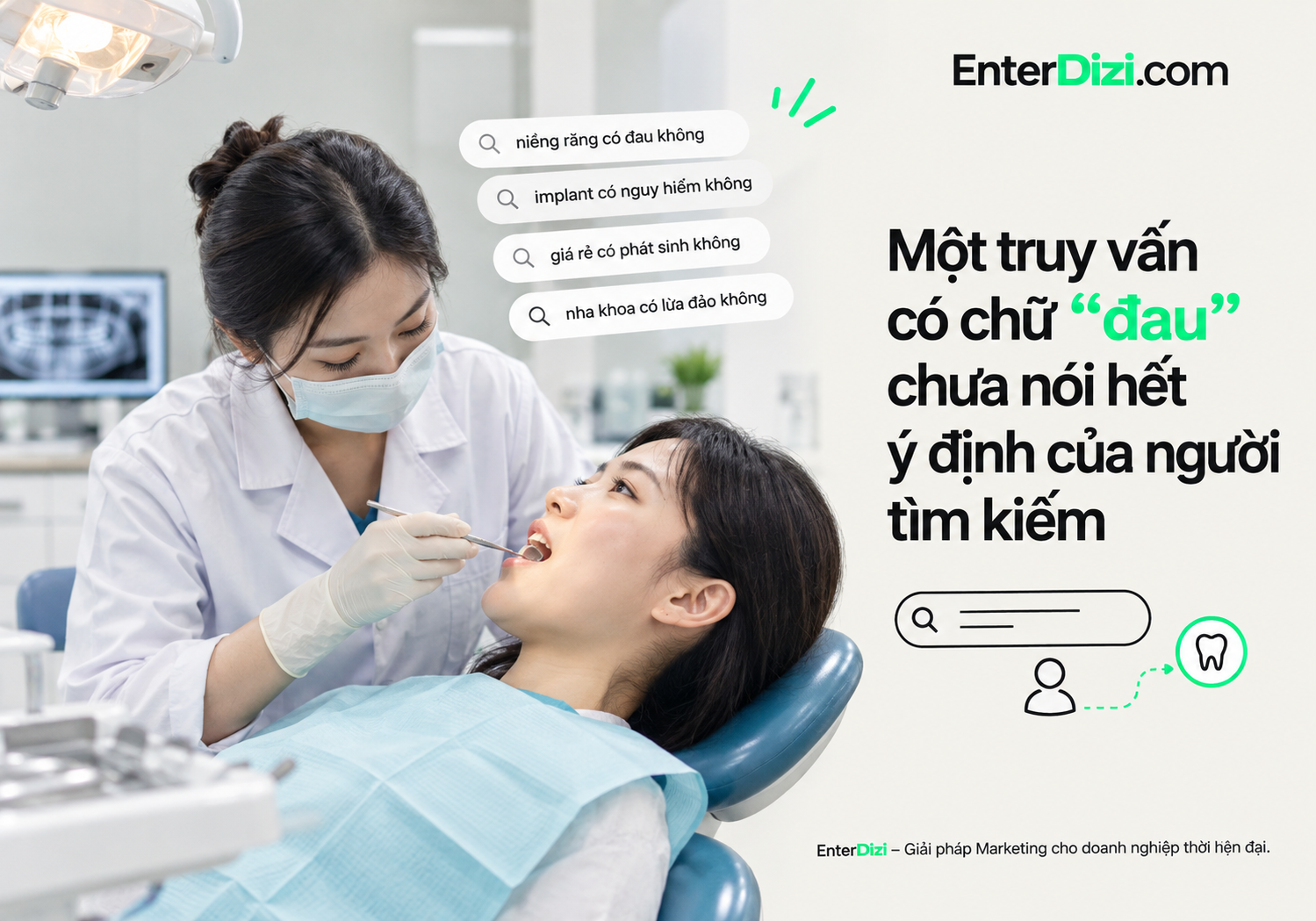 Một truy vấn có chữ “đau” chưa nói hết ý định của người tìm kiếm