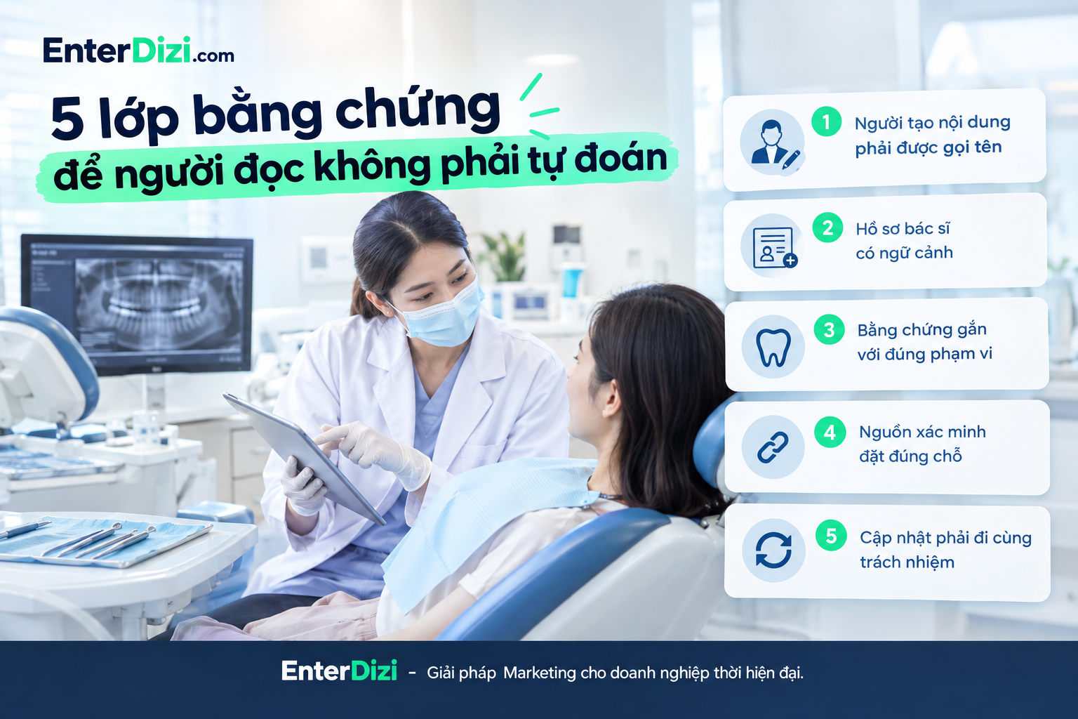Năm lớp bằng chứng để người đọc không phải tự đoán