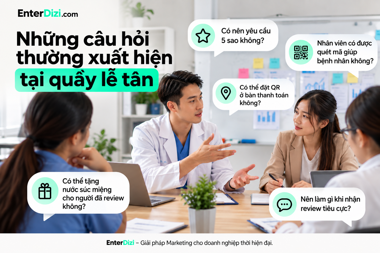 Những câu hỏi thường xuất hiện tại quầy lễ tân