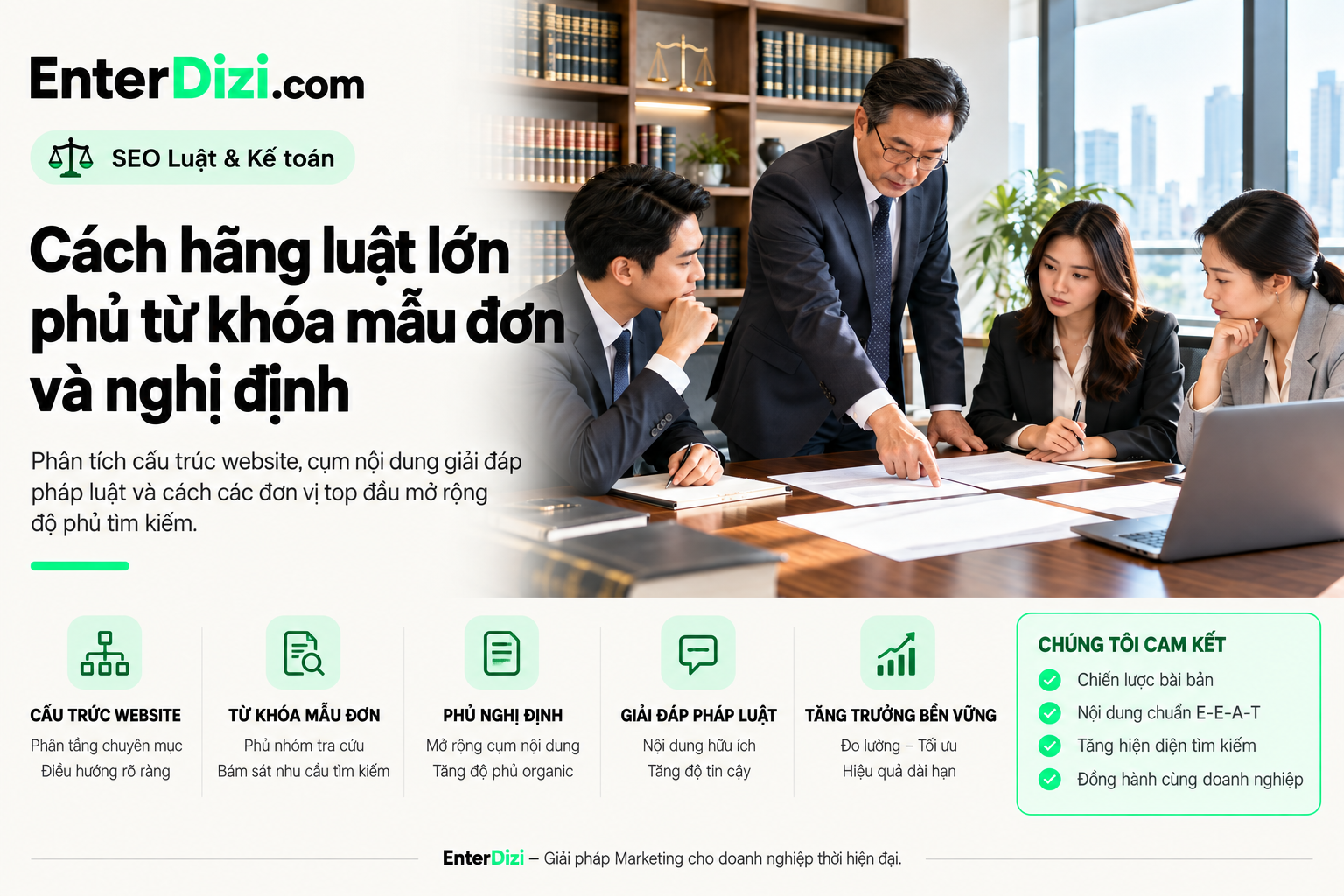 cấu trúc website hãng luật cho thư viện pháp lý chuyên sâu