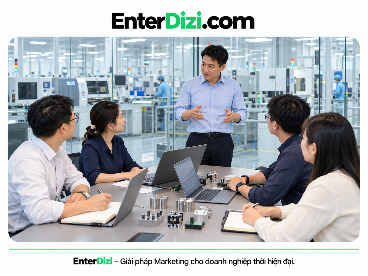 Đội ngũ nhà máy xây cấu trúc website sản xuất B2B theo RFQ