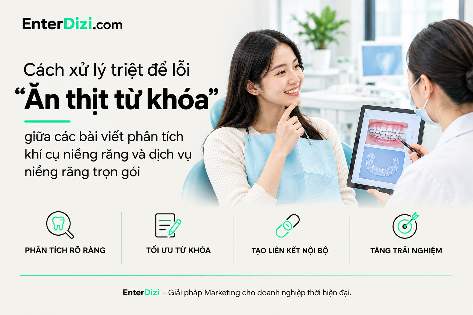 Ăn thịt từ khóa niềng răng: 4 cách phân vai bài khí cụ và dịch vụ | EnterDizi