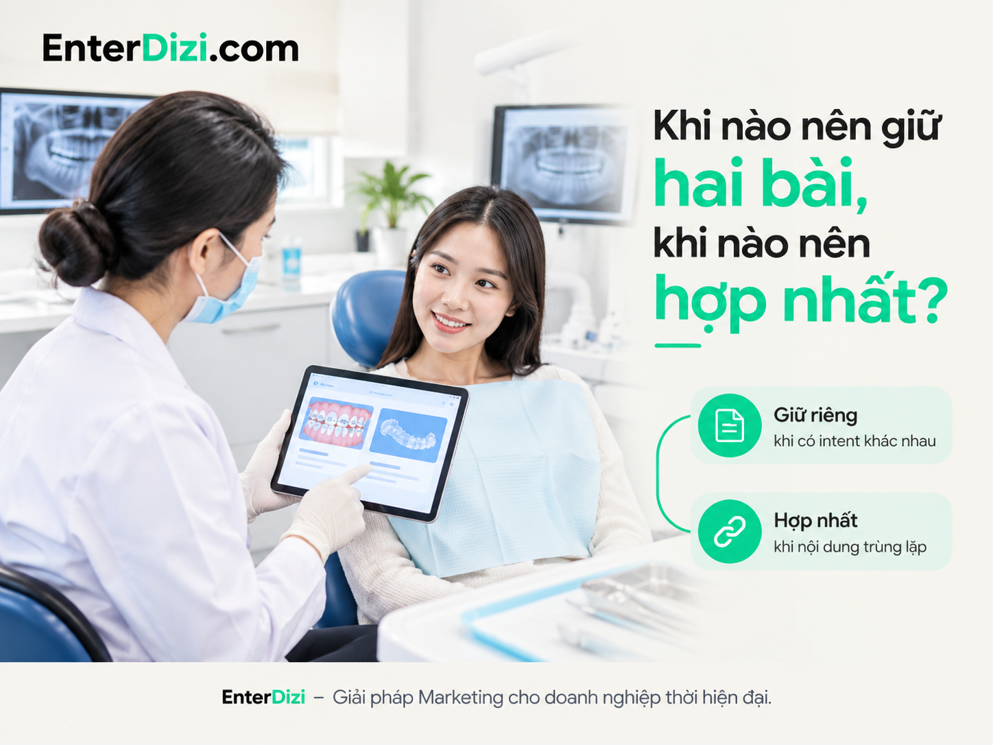 Khi nào nên giữ hai bài, khi nào nên hợp nhất?