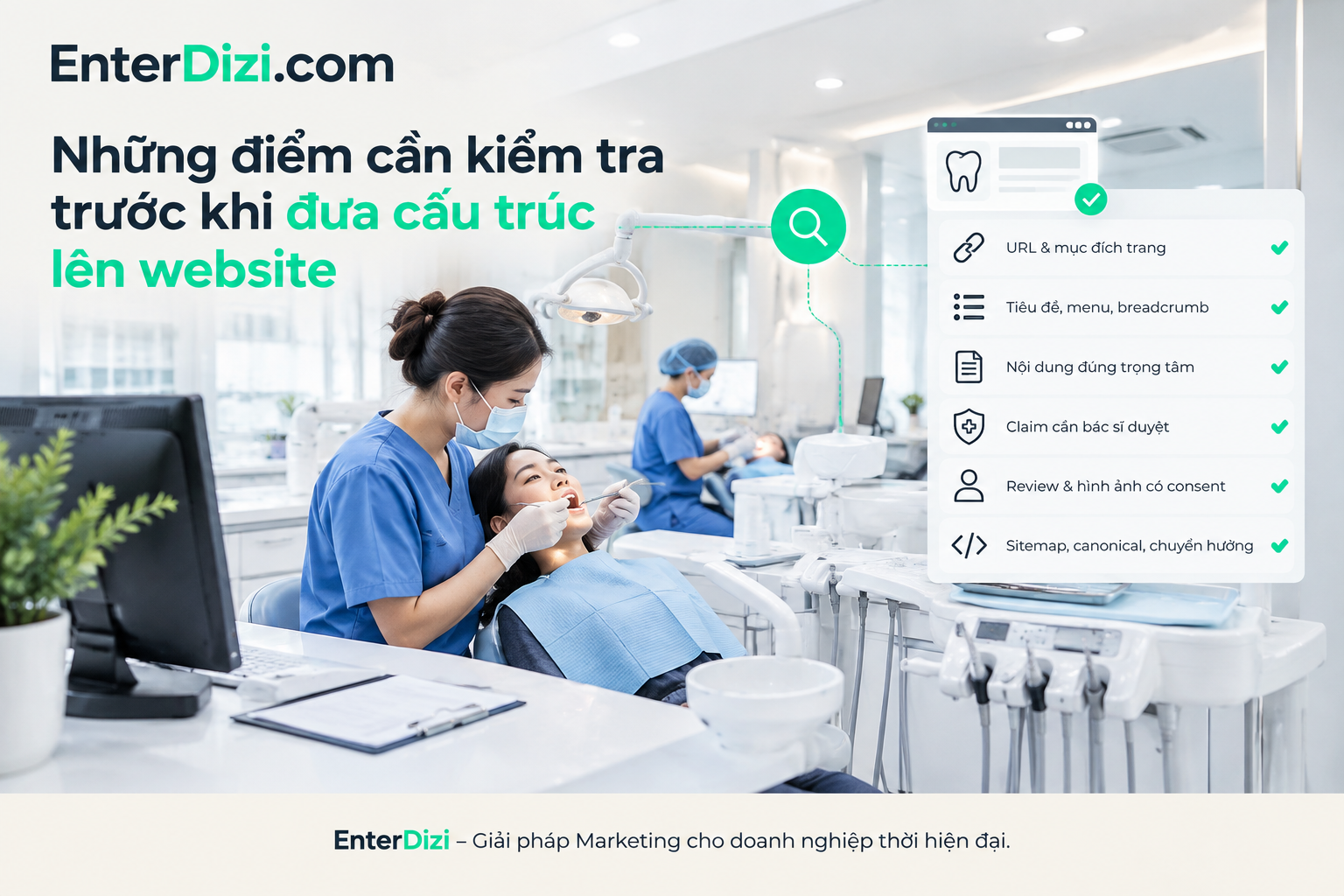 Những điểm cần kiểm tra trước khi đưa cấu trúc lên website