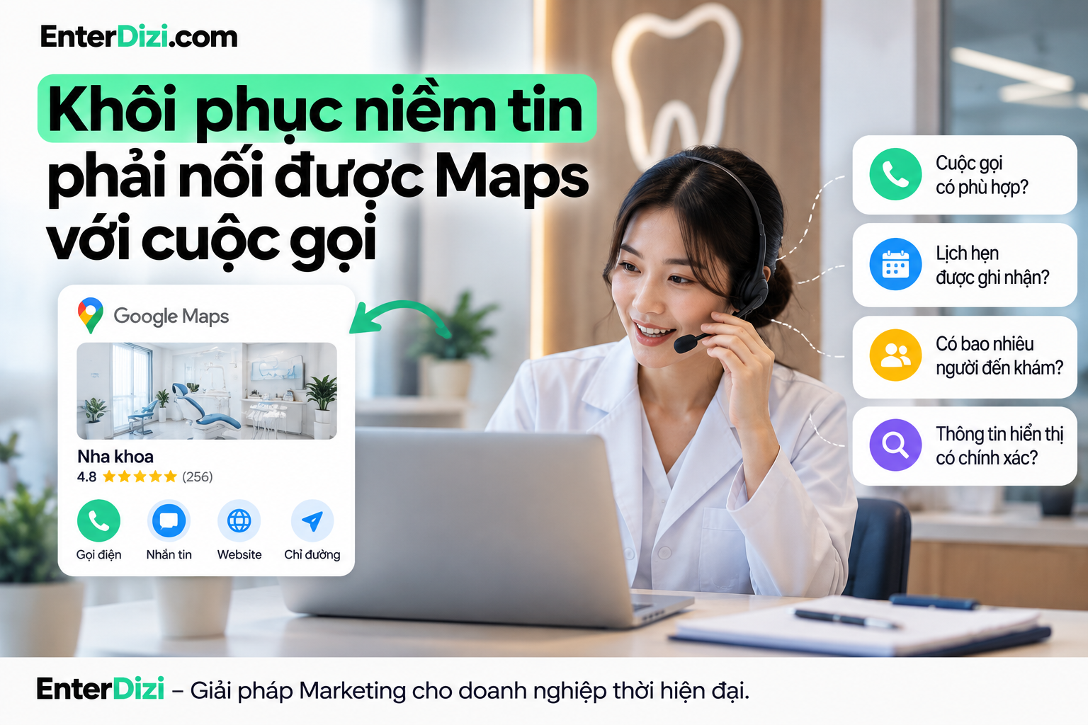 Khôi phục niềm tin phải nối được Maps với cuộc gọi