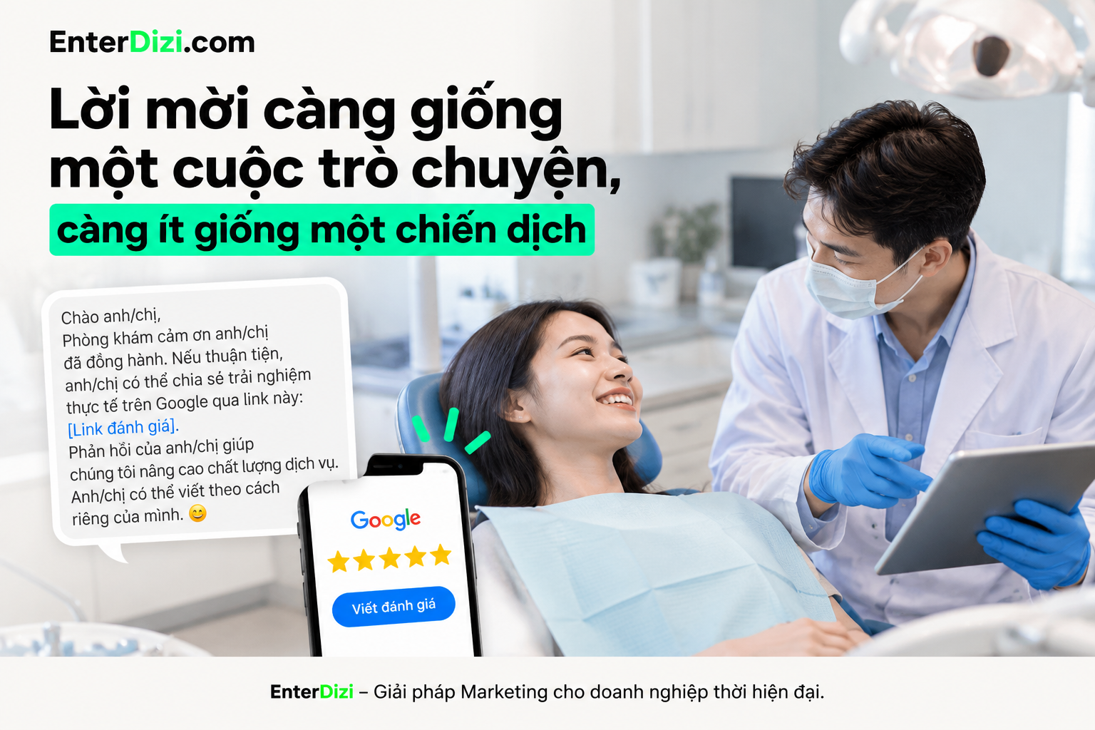 Lời mời càng giống một cuộc trò chuyện, càng ít giống một chiến dịch