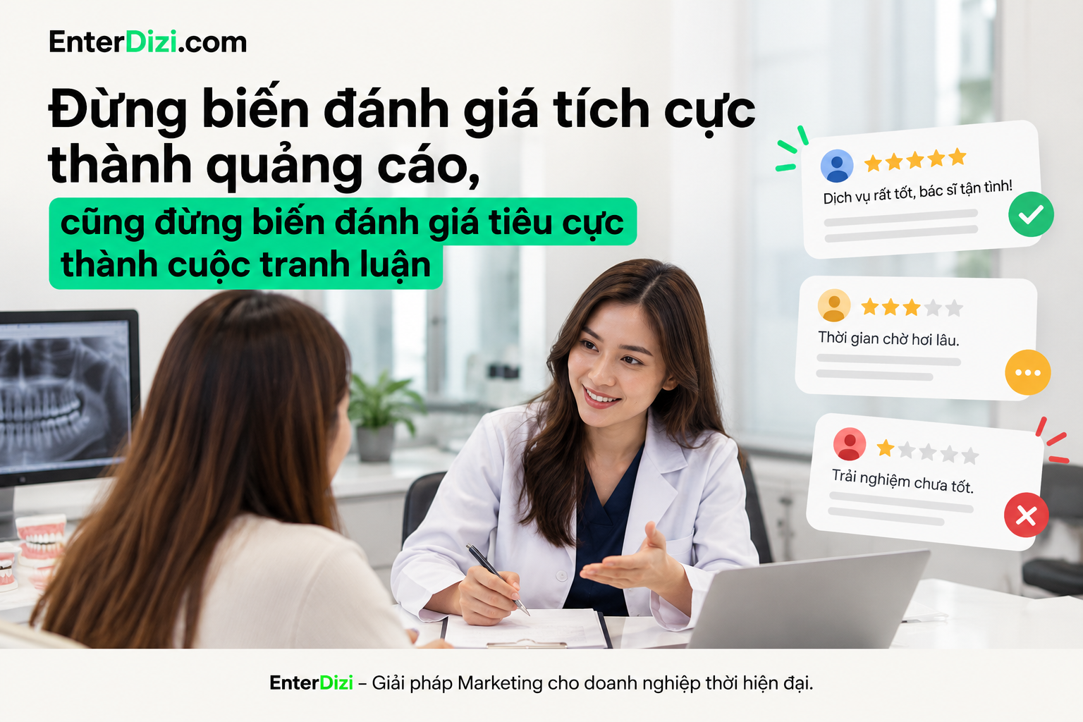 Đừng biến đánh giá tích cực thành quảng cáo, cũng đừng biến đánh giá tiêu cực thành cuộc tranh luận