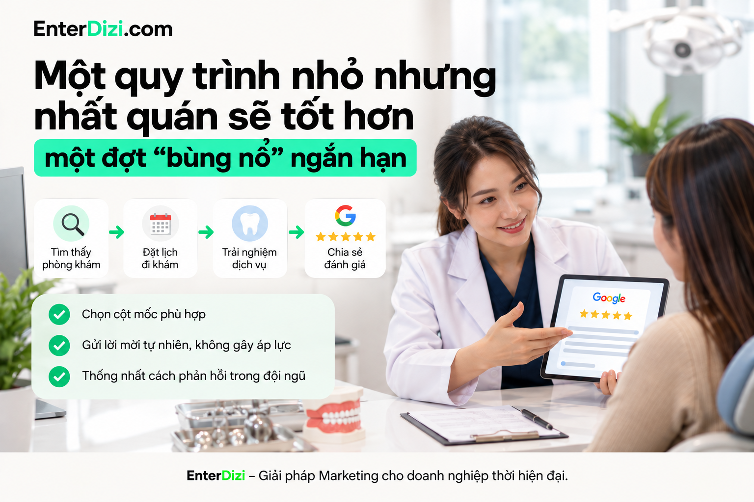 Một quy trình nhỏ nhưng nhất quán sẽ tốt hơn một đợt “bùng nổ” ngắn hạn