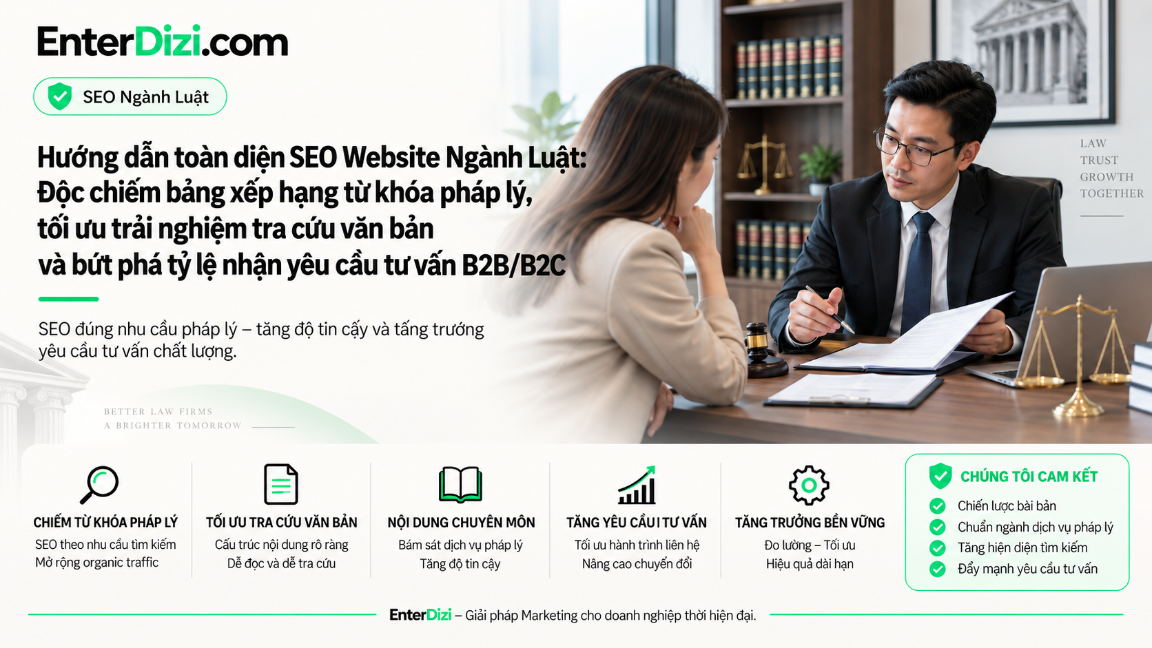 SEO Website Ngành Luật xây niềm tin và yêu cầu tư vấn