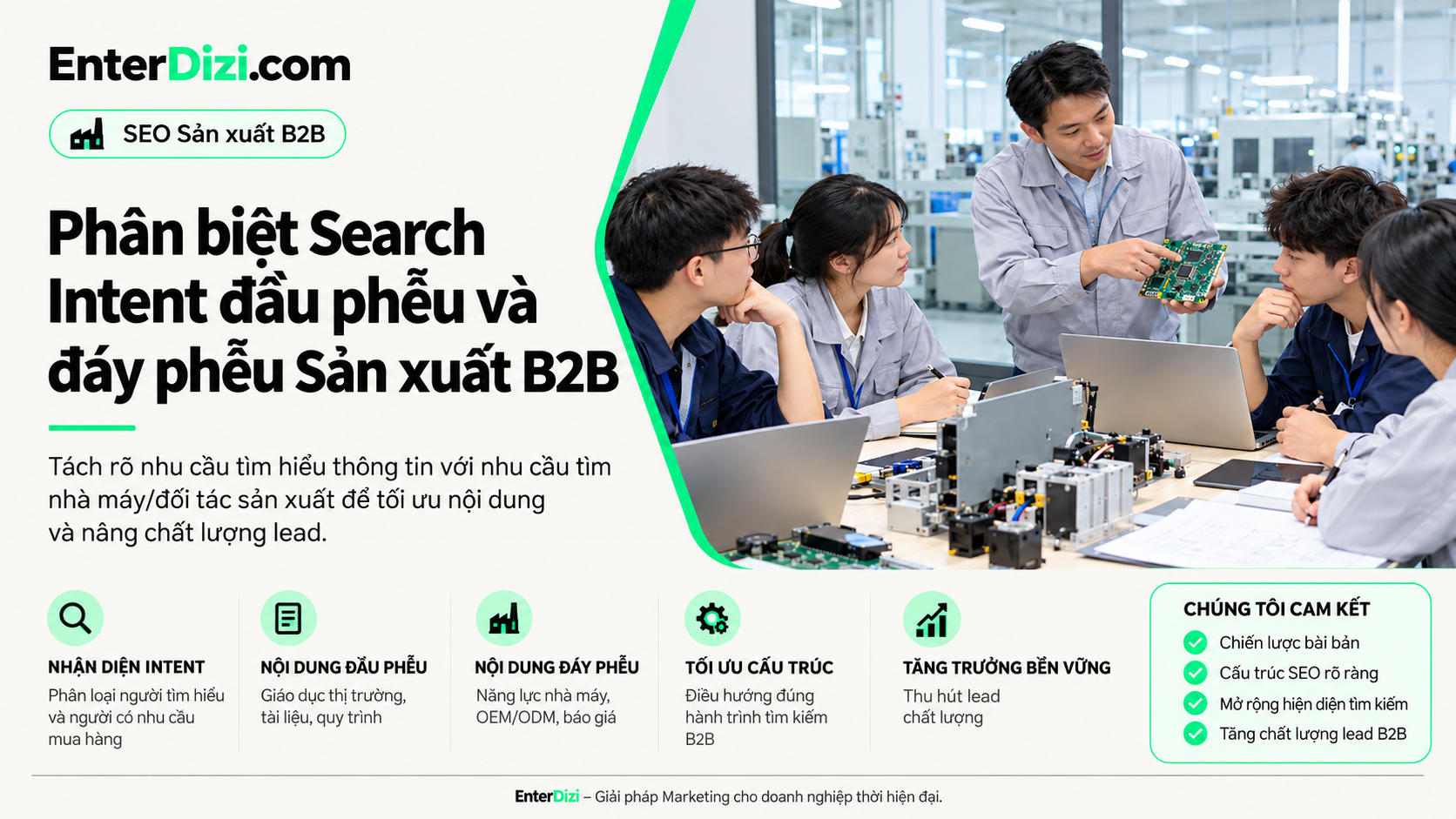 ý định tìm kiếm nhà máy ODM/OEM cho ngành sản xuất B2B