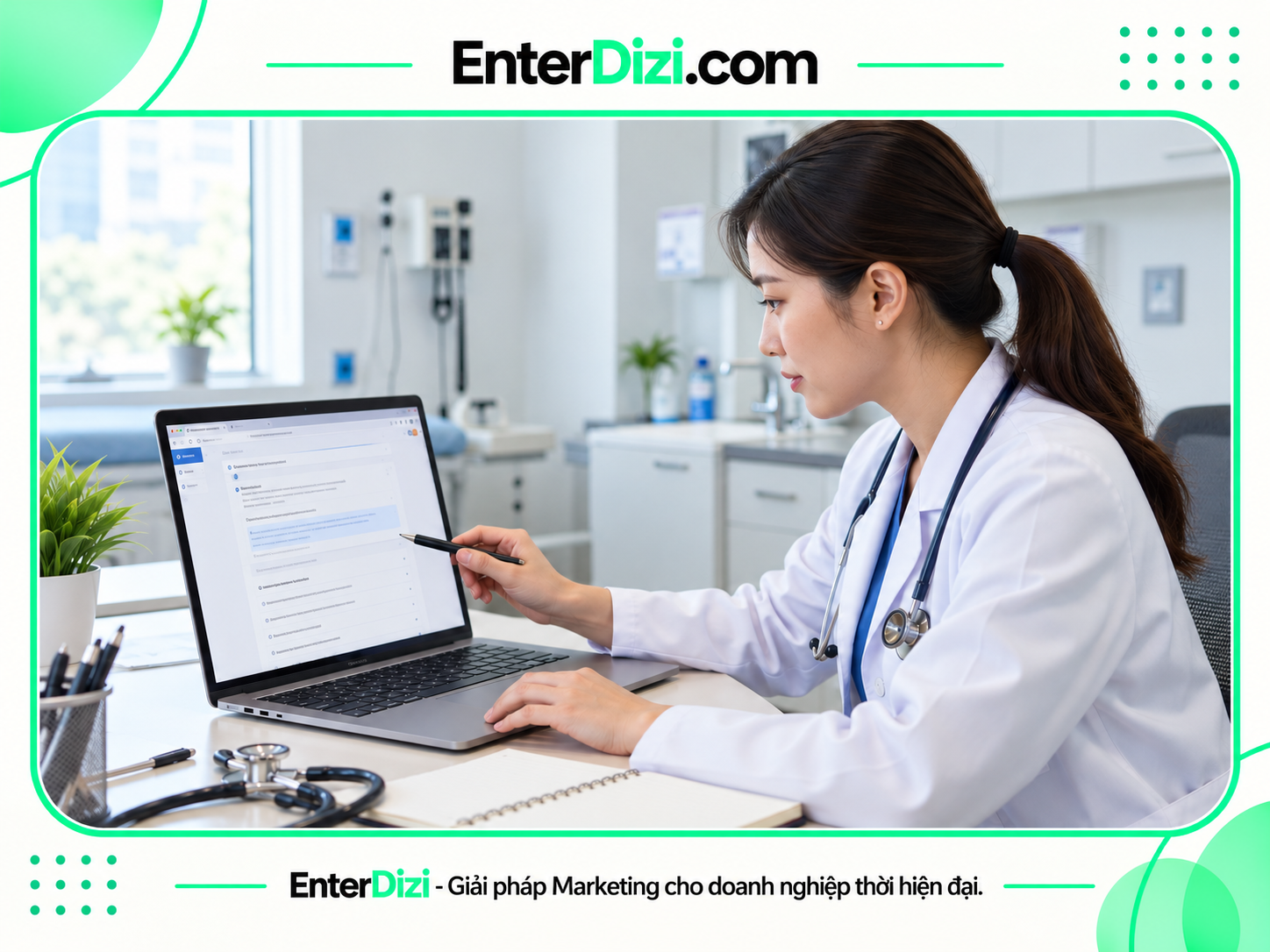 Bác sĩ kiểm tra câu trả lời Featured Snippet y tế trước khi xuất bản