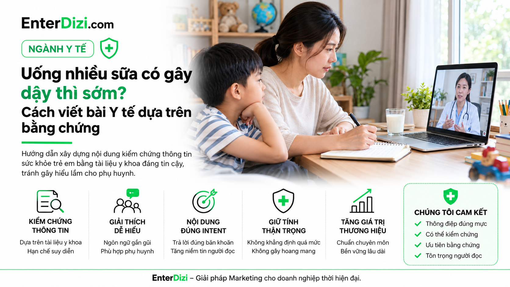 Mẹ tìm hiểu uống nhiều sữa có gây dậy thì sớm không