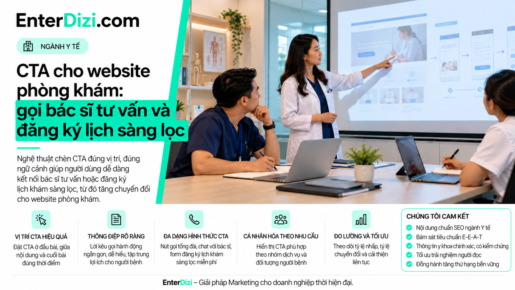 CTA phòng khám qua tổng đài và biểu mẫu đặt lịch khám