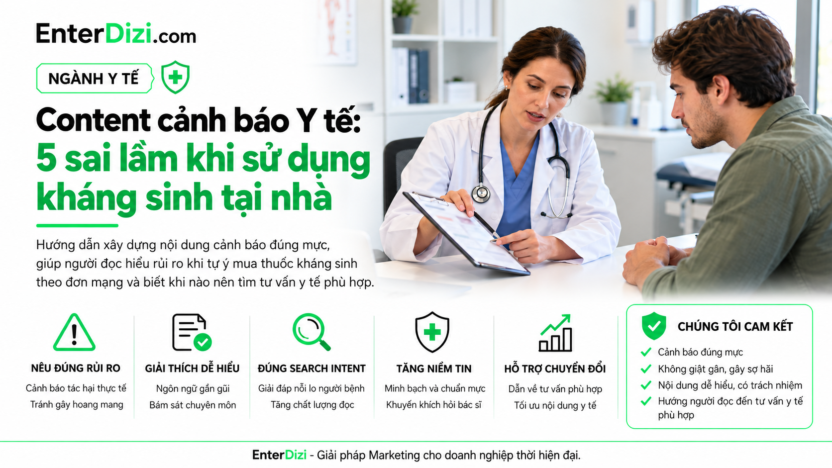 Bác sĩ tư vấn về tự mua kháng sinh theo đơn mạng