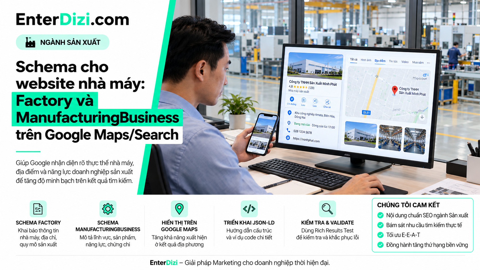Schema Markup nhà máy sản xuất B2B