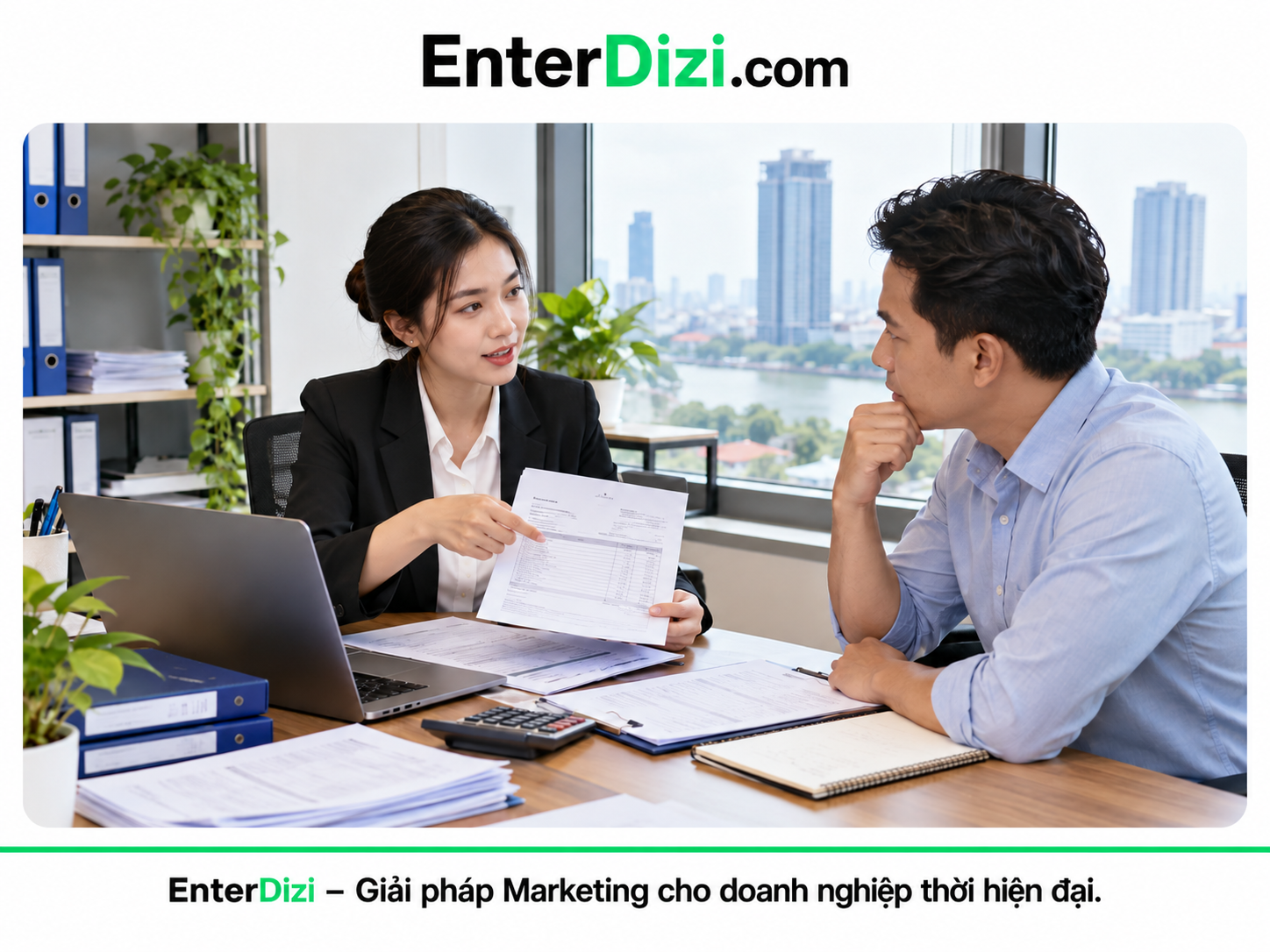 Cấu trúc Silo SEO kế toán: chuyên viên tư vấn và khách hàng trao đổi hồ sơ, phạm vi dịch vụ kế toán
