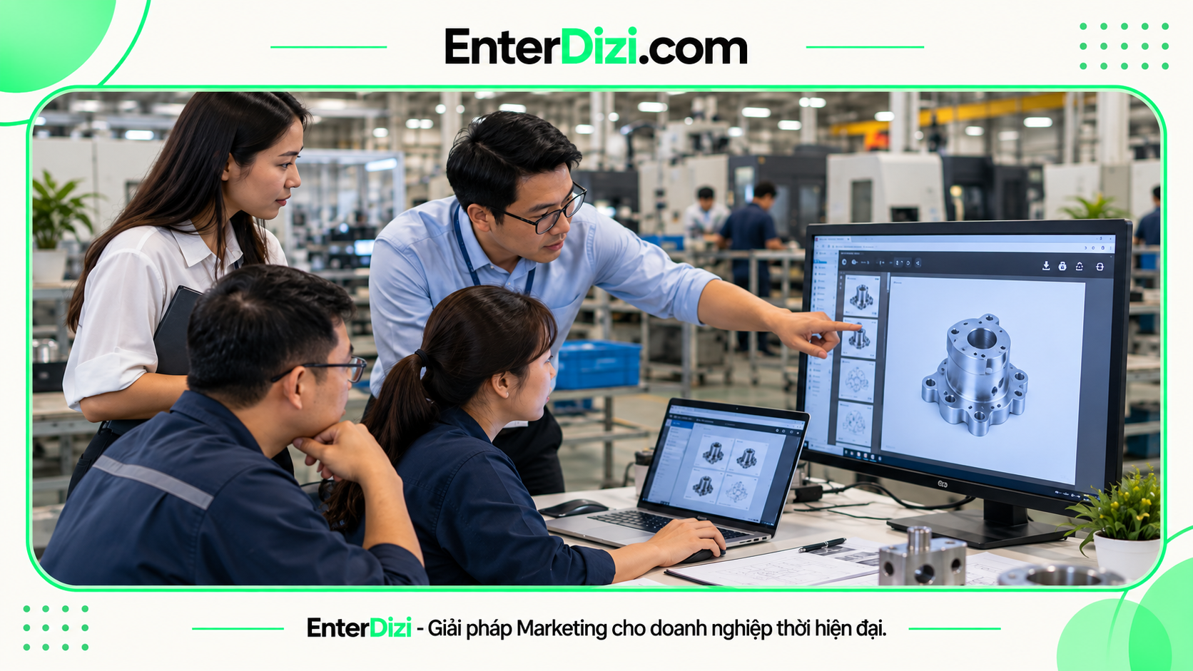 Đội kỹ thuật kiểm tra catalog và datasheet trên website nhà máy