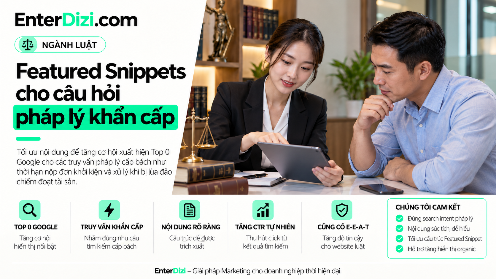 Ảnh Featured Snippets SEO Luật về câu hỏi pháp lý khẩn cấp