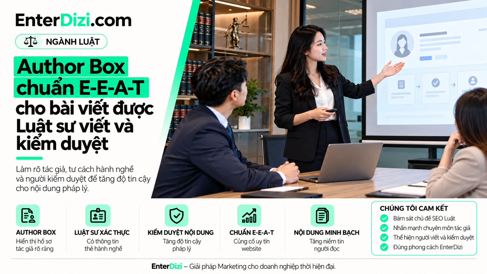 Author Box luật sư thể hiện trách nhiệm của người viết bài