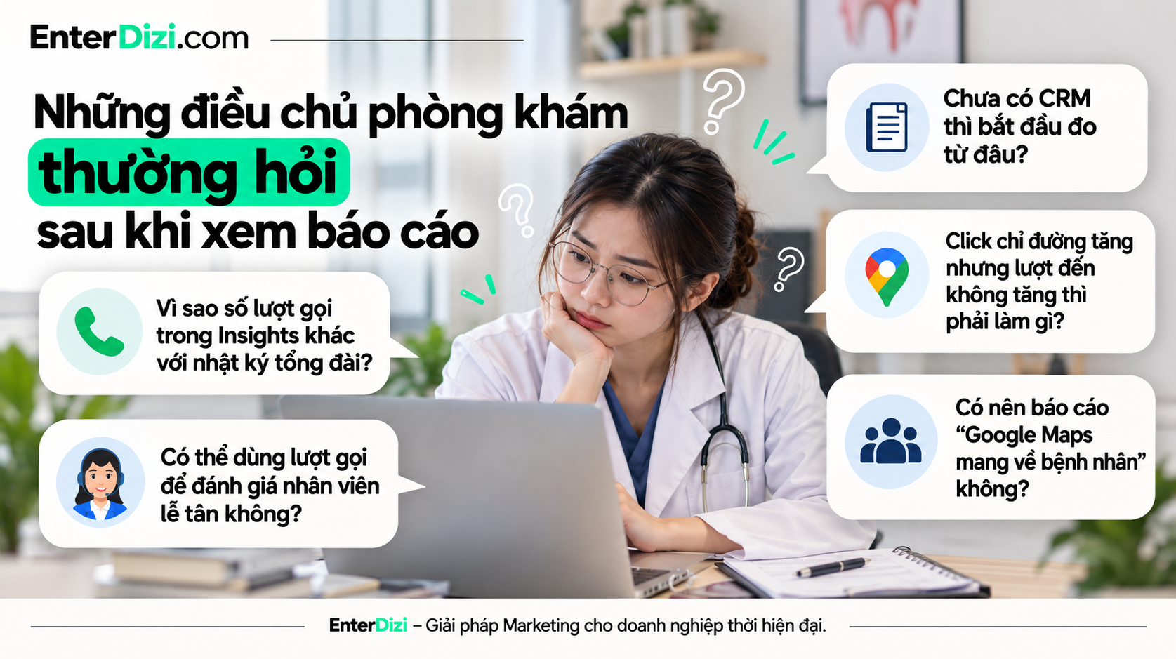 Những điều chủ phòng khám thường hỏi sau khi xem báo cáo