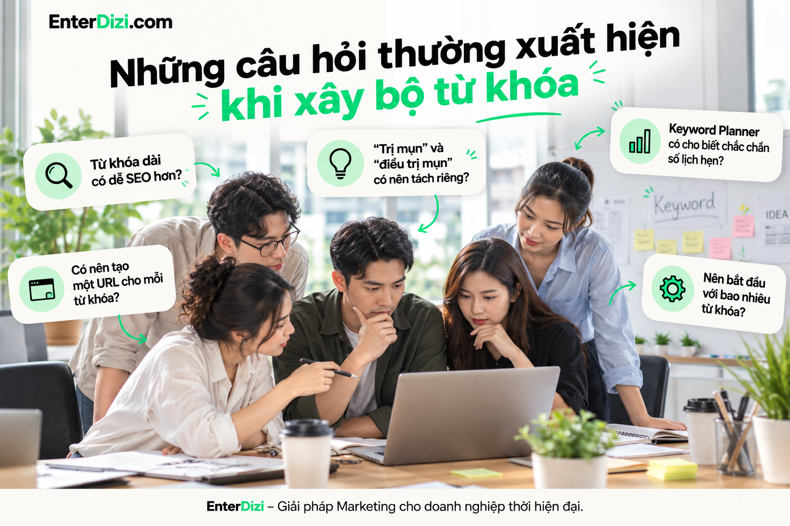 Giải đáp những câu hỏi thường gặp khi nghiên cứu từ khóa spa, từ độ khó SEO, cách nhóm keyword, xây dựng URL đến lựa chọn số lượng từ khóa phù hợp để triển khai nội dung hiệu quả.