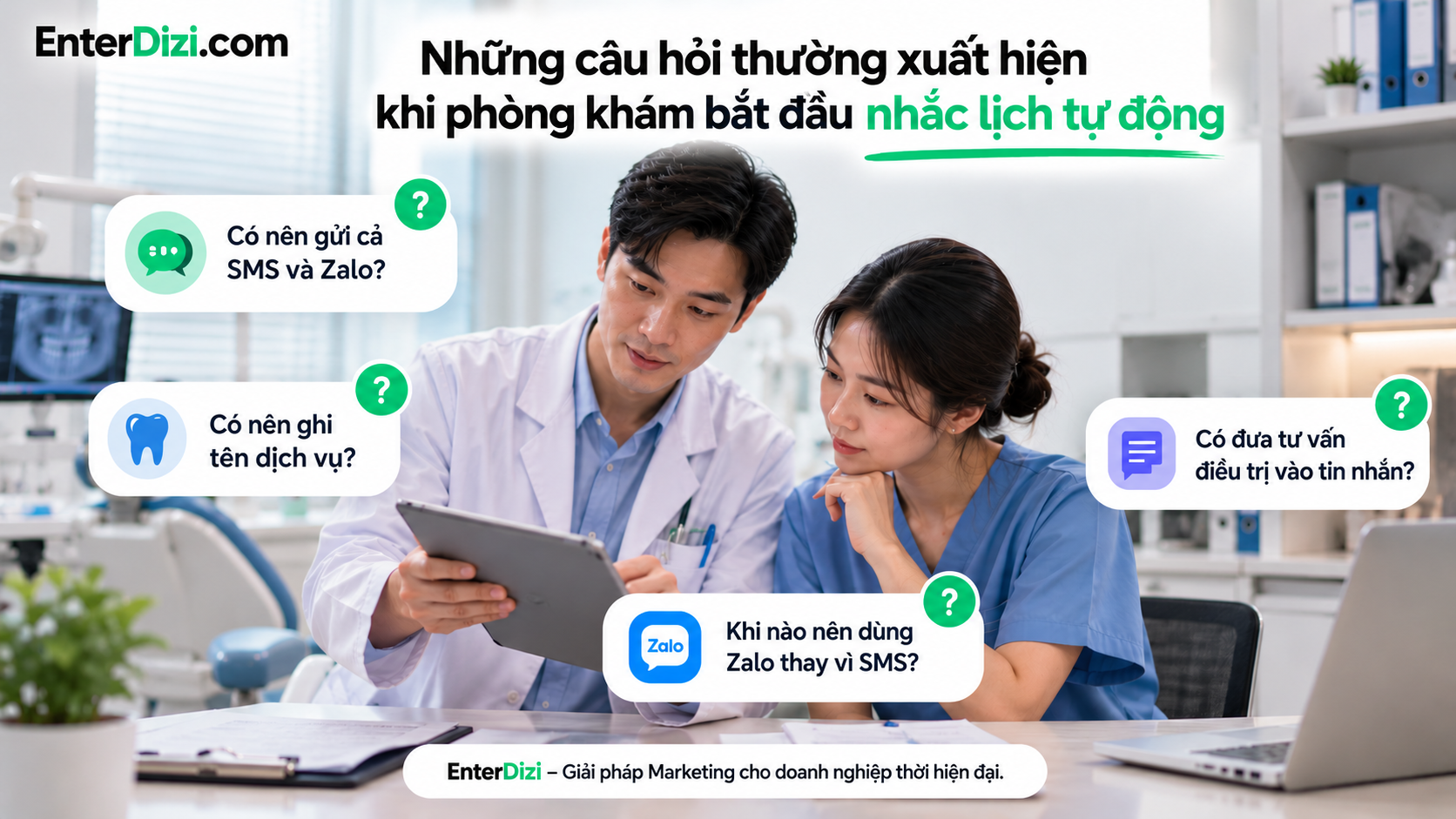 Những câu hỏi thường xuất hiện khi phòng khám bắt đầu nhắc lịch tự động