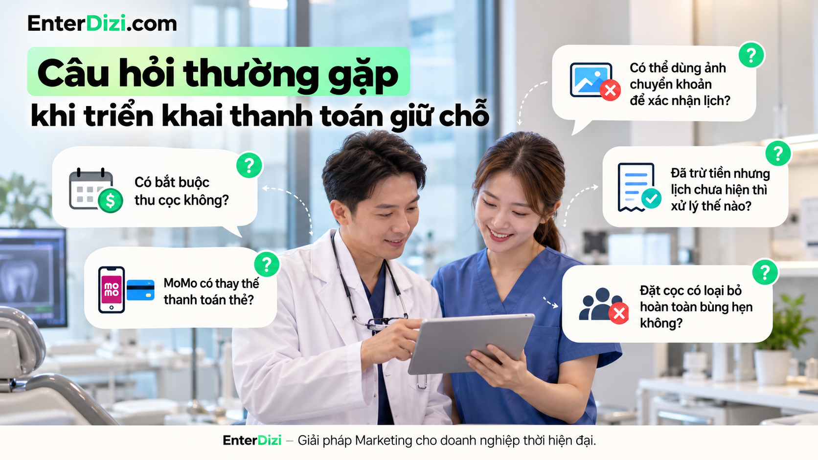 Câu hỏi thường gặp khi triển khai thanh toán giữ chỗ