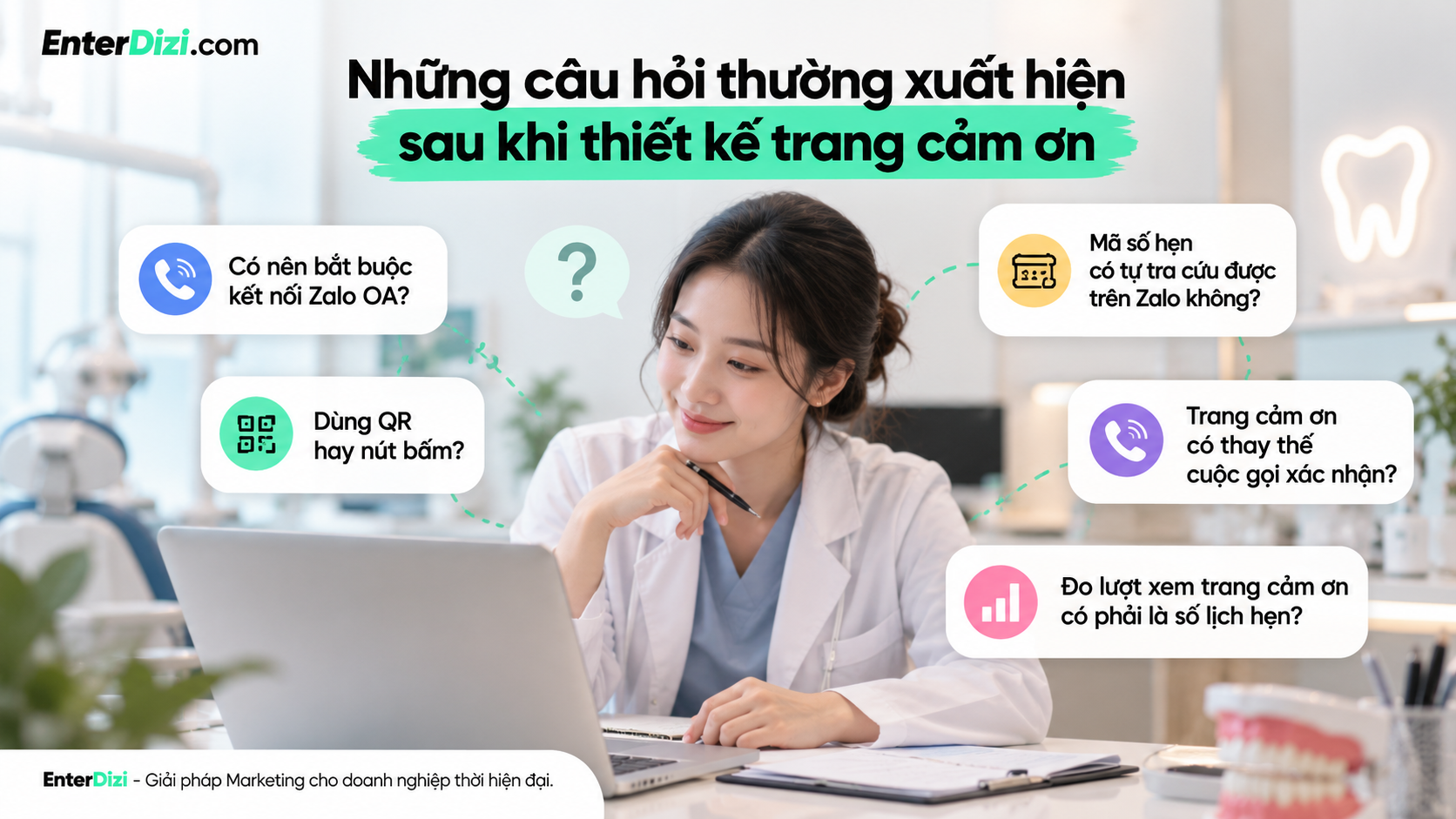 Những câu hỏi thường xuất hiện sau khi thiết kế trang cảm ơn
