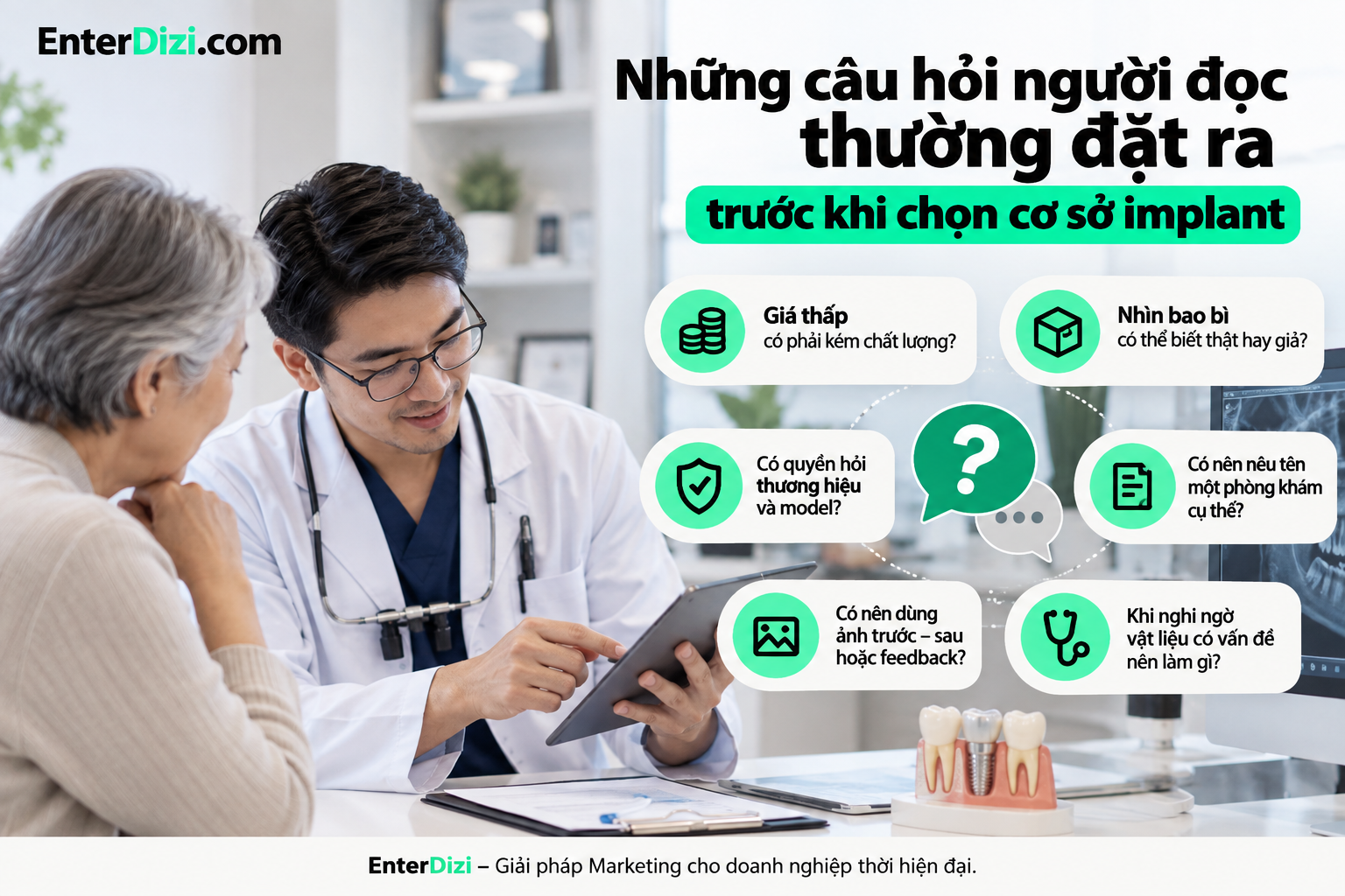 Những câu hỏi người đọc thường đặt ra trước khi chọn cơ sở implant