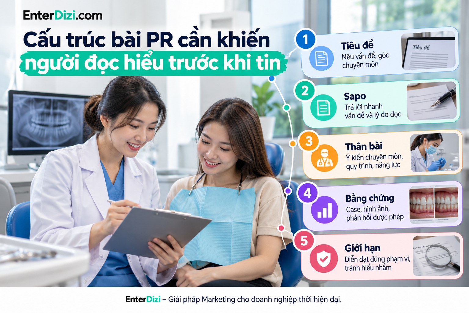 Cấu trúc bài PR cần khiến người đọc hiểu trước khi tin
