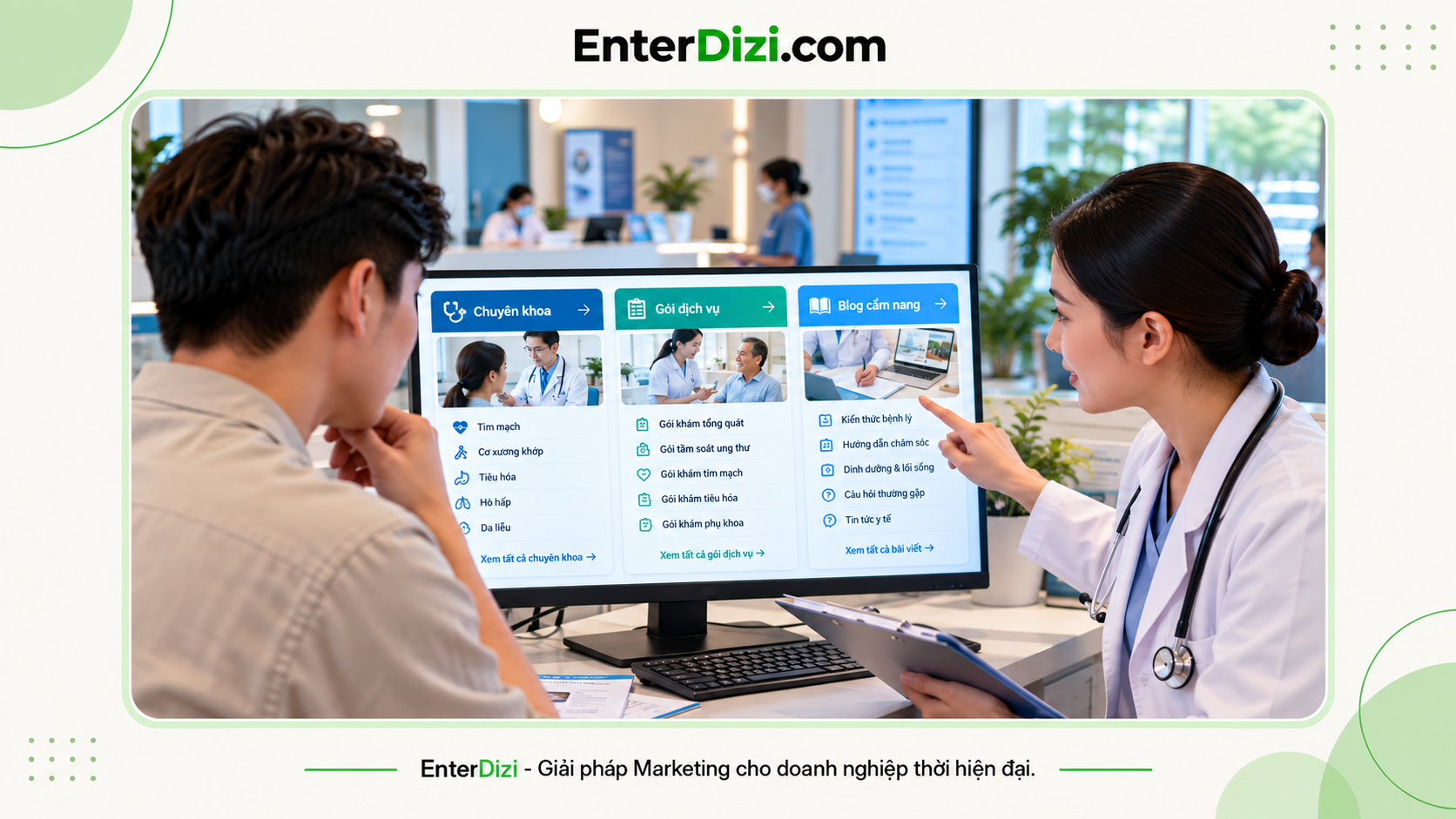Cấu trúc Silo website phòng khám và điều hướng người bệnh