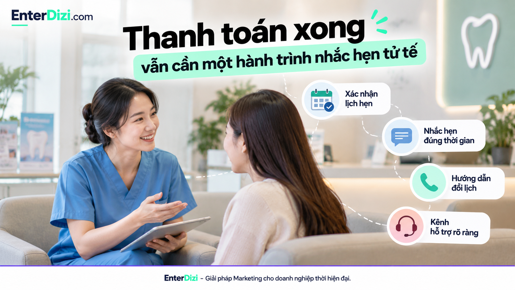 Thanh toán xong vẫn cần một hành trình nhắc hẹn tử tế